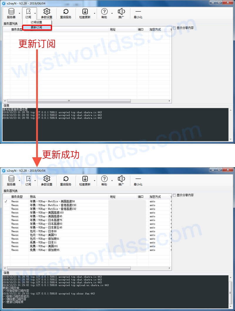 Windows代理翻墙客户端教程，Windows版SSR客户端、Windows版V2Ray客户端、Windows版Trojan客户端。西部世界VPN